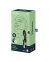 Vibromasseur noir USB, chauffant et connecté Heat Climax Satisfyer