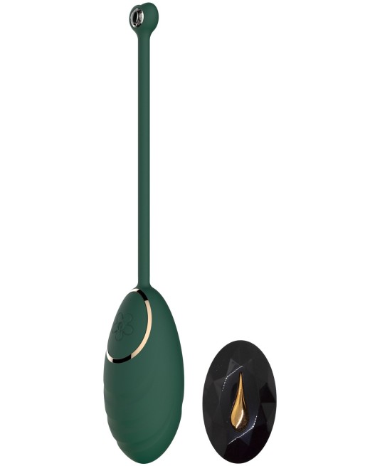 Œuf vibrant Vert Emeraude avec télécommande USB