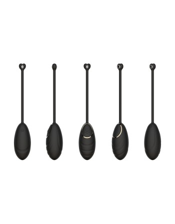 Œuf vibrant noir avec télécommande USB