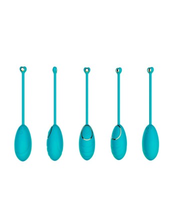 Œuf vibrant bleu avec télécommande USB