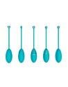 Œuf vibrant bleu avec télécommande USB