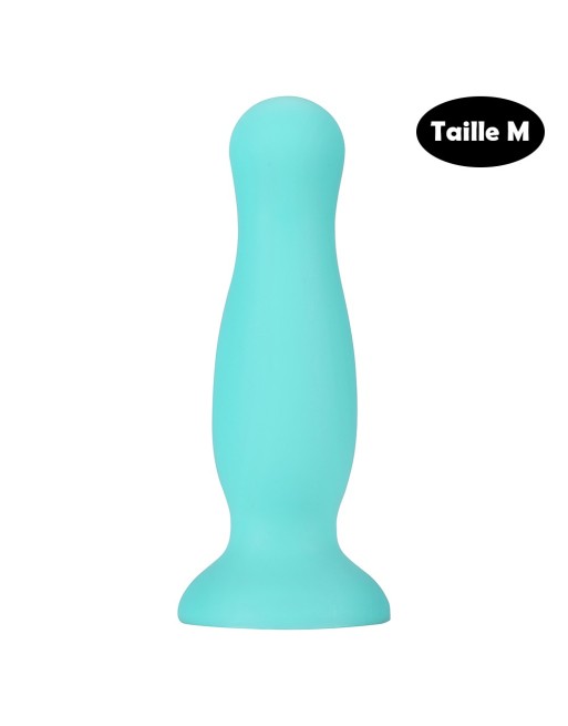 Plug anal ventouse vert pastel taille M 