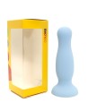 Plug anal ventouse bleu pastel taille M 