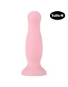 Plug anal ventouse rose pastel taille M 