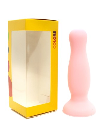 Plug anal ventouse rose pastel taille M 