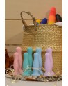 Plug anal ventouse violet pastel taille M 