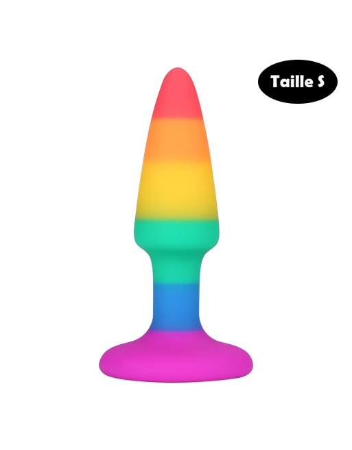 Plug anal multicouleur taille S 