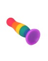 Plug anal ventouse multicouleur taille M 