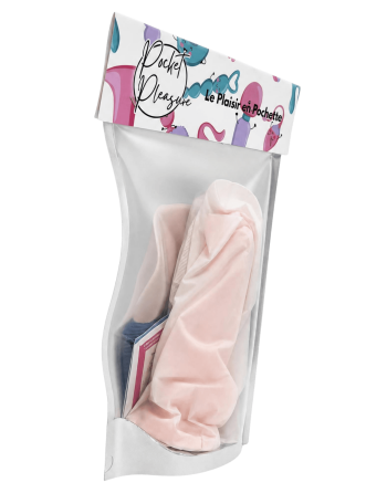 Gode Réaliste Ventouse avec Testicules  1 dosette de lubrifiant — Pocket Pleasure