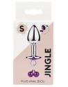 Plug bijou aluminium violet avec clochettes Taille S JINGLE 