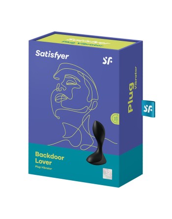 Plug anal vibrant noir USB Backdoor Lover Satisfyer 