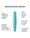 Vibromasseur turquoise USB Ultra Power Bullet 6 Satisfyer 