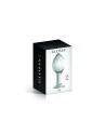 Plug anal boule en verre transparent n°32 Glossy 