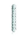 Gode en verre transparent perlé  n°6 Glossy 
