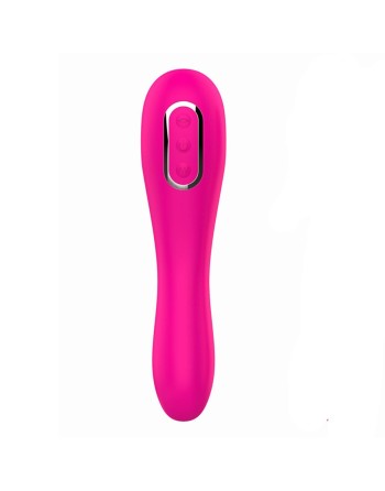 Vibromasseur 10 modes  et stimulateur par vibrations à picots sur membrane rose 10 programmes USB