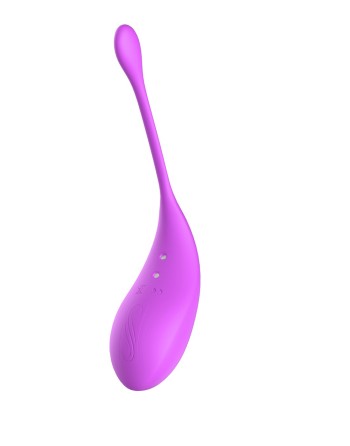2en1 Stimulateur clitoridien à picots par aspiration avec son œuf vibrant à distance violet