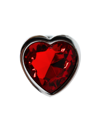 Plug bijou coeur en aluminium bijou rouge Small LOVELY