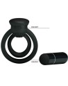 Cockring vibrant en silicone avec stimulateur clitoridien Esther 