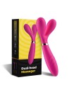 Vibromasseur Wand  rose en forme de Y avec 3 moteurs