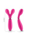 Vibromasseur Wand  rose en forme de Y avec 3 moteurs