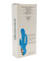 Vibromasseur rabbit  bleu  avec chapelet vibrant