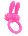 Anneau Vibrant Rabbit Rose Silicone  1 dosette de lubrifiant — Pocket Pleasure