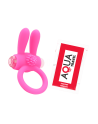 Anneau Vibrant Rabbit Rose Silicone  1 dosette de lubrifiant — Pocket Pleasure