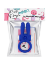 Anneau Vibrant Rabbit Bleu Silicone  1 dosette de lubrifiant — Pocket Pleasure