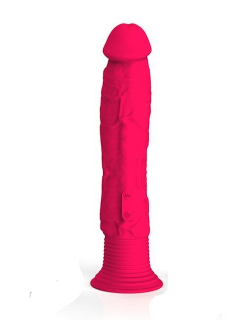 Gode ventouse vibrant rose flashy 10 vitesses