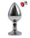 Plug bijou en aluminium bijou rouge Medium HELIRA 