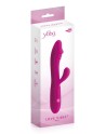 Vibromasseur rabbit Becca rose USB avec gland stimulant 10 programmes 