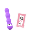 Mini Vibromasseur violet ondulés Pocket Pleasure  1 dosette de lubrifiant