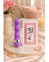 Mini Vibromasseur violet ondulés Pocket Pleasure  1 dosette de lubrifiant