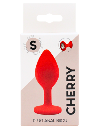 Plug rouge bijou cristal Small CHERRY 