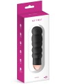 Vibromasseur noir 7 vitesses USB corps ondulé 