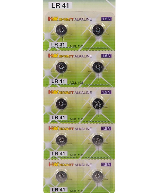 Boîte de 10 piles LR41 