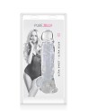 Gode jelly transparent ventouse taille XL 22cm 