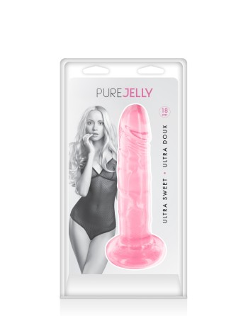 Gode dong jelly rose ventouse 18cm 