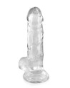 Gode jelly transparent ventouse taille L 20cm 