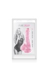 Gode jelly rose ventouse taille S 15.3cm 