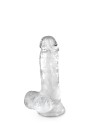 Gode jelly transparent ventouse taille S 15.3cm 