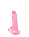 Gode jelly rose ventouse taille XS 13cm 