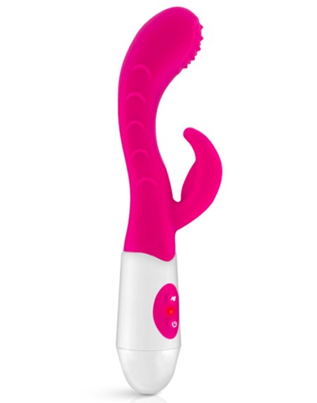 Vibromasseur rabbit stries et picots 