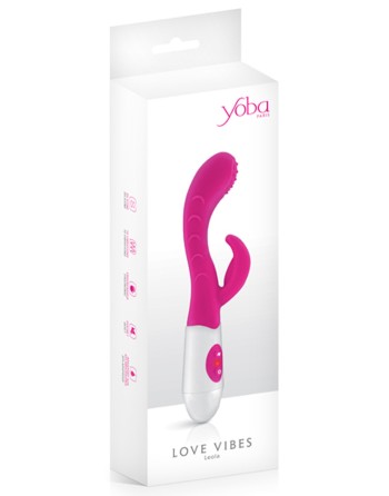 Vibromasseur rabbit stries et picots 