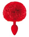 Plug anal pompon rouge 