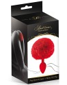 Plug anal pompon rouge 