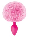 Plug anal pompon rose 