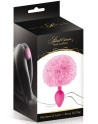 Plug anal pompon rose 