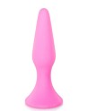 Plug anal ventouse rose moyen base large 