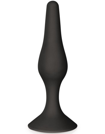 Plug anal ventouse noir taille L 